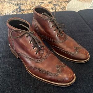 Cole Haan ankle boot brogues. Size 9